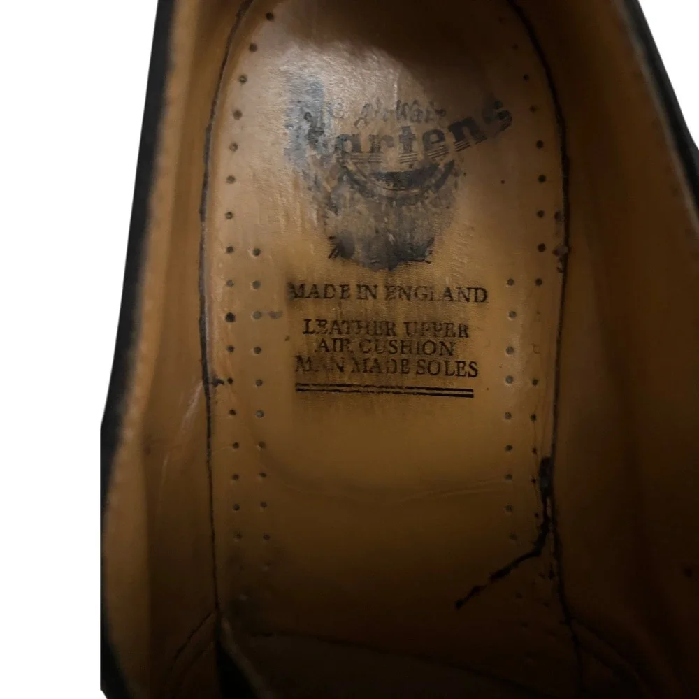 Dr. Martens 1461 Black Smooth Leather Oxford Shoes Mens Size 11 Three Eyelet